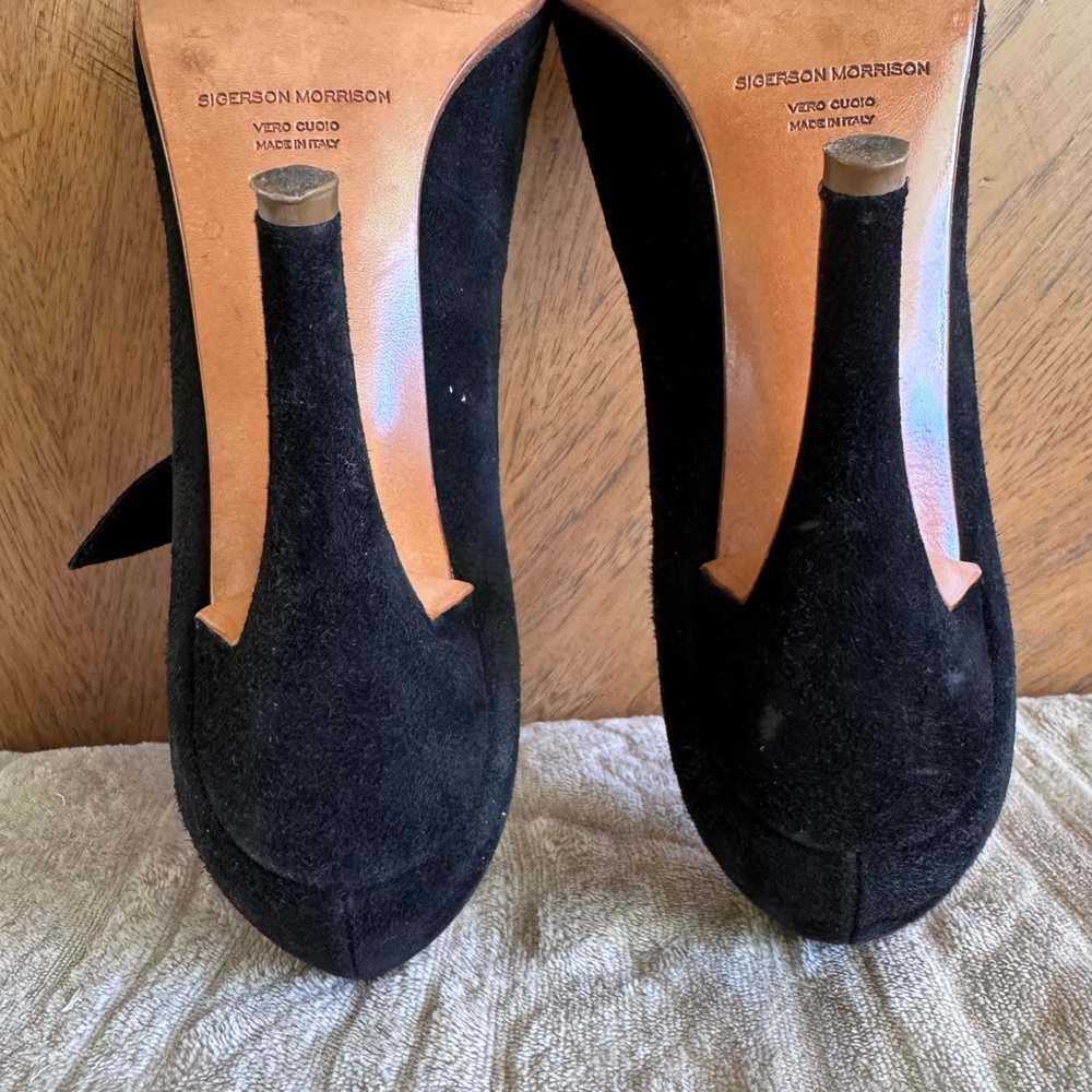 Sigerson Morrison Black Heels - Picture 9 of 11